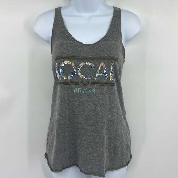 Roxy Tops - Roxy Gray Tank Top Size Small